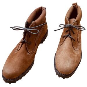 IPANEMA Women's Wheat Yellow Suede Lace Up‎ Chukka Boots School Work Play Sz7.5M